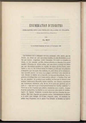 Enumeration D' Insectes