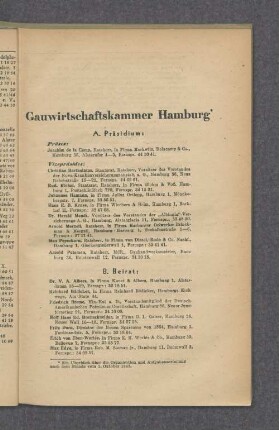 Gauwirtschaftskammer Hamburg