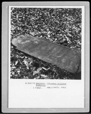 Grabstein von L. Wallach, gestorben 1888