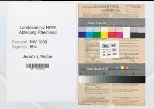 Entnazifizierung Walter Jeromin, geb. 18.11.1921 (Verw.Angest.)