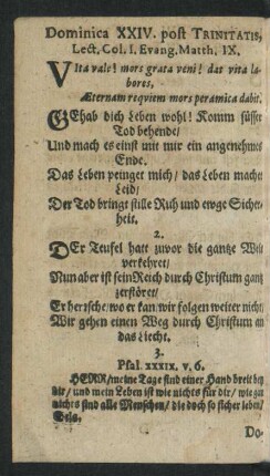 Dominica XXIV. post Trinitatis ...