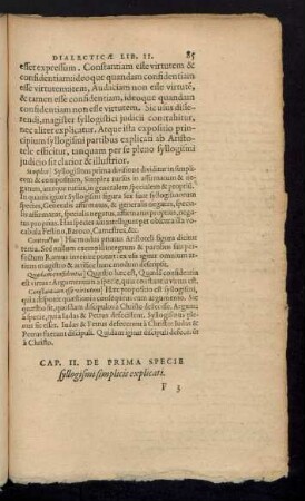 Cap. 11. De Prima Specie syllogismi simplicis explicati.