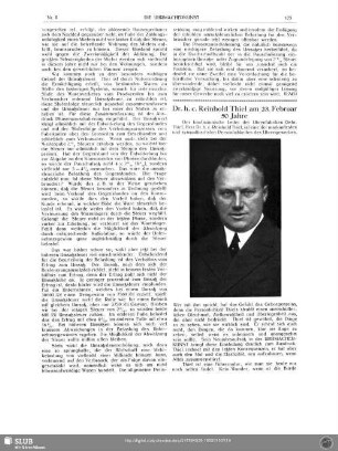 Dr. h. c. Reinhold Thiel am 23. Februar 50 Jahre