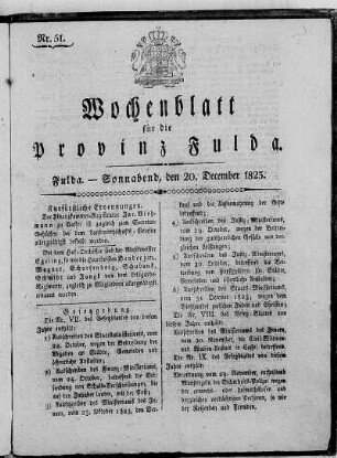 Nr. 51, Ausgabe vom 20. Dezember 1823