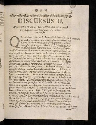 7-15, Discursus II