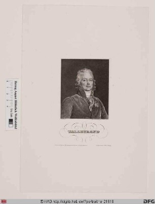 Bildnis Charles-Maurice de Talleyrand (-Périgord) (1806 prince de Bénévent)