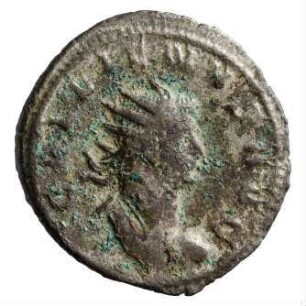 Münze, Antoninian, 258 n. Chr.