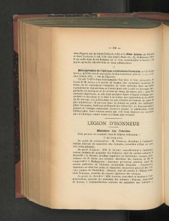 Légion d'Honneur.