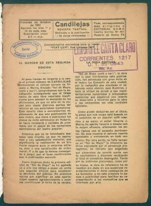 Al margen de esta segunda edición