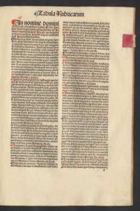Tabula Rubricarum