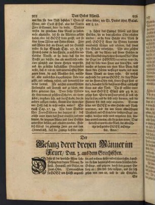 956-962, Der Gesang derer dreyen Männer im Feuer