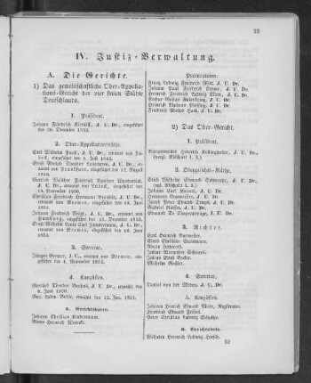 IV. Justiz-Verwaltung.