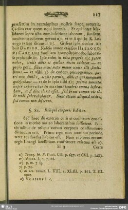 §. 84. Reliqui corporis habitus