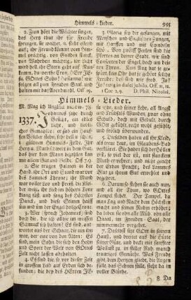 955-960, Himmels-Lieder (1337. - 1342.)