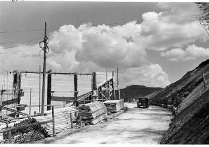 Franzosenschluchtbrücke (L1213), km 162,447 Fahrbahn Stuttgart - Ulm im Bau