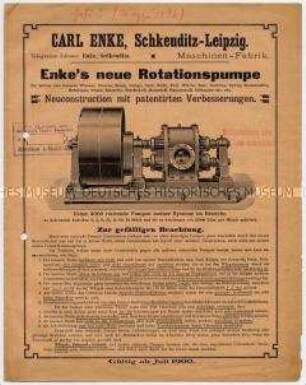 Enke`s neue Rotationspumpe