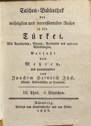 Taschen-Bibliothek der wichtigsten und interessantesten Reisen in die Türkei, 3,1