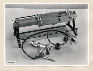 Hohleitermessleitung HML/X2 Transportkasten Rückansicht; Foto, 1957