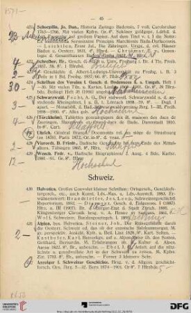 Schweiz (Nr. 430-474)