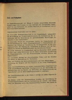 Ziele und Aufgaben