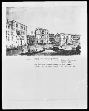 Der Canal Grande mit der Ca'Foscari und dem Palazzo Balbi