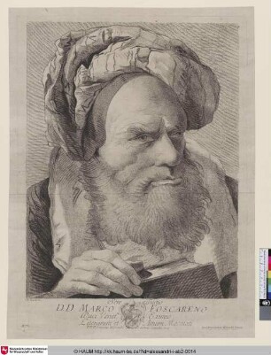 [Kopf eines bärtigen Mannes mit Turban]