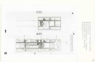 Krankenhaus (Diplomarbeit bei Peter Poelzig): Grundrisse 1:200