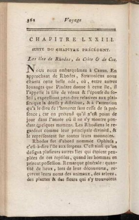 Chapitre LXXIII. Suite Du Chapitre Précédent. Les îles de Rhodes, de Crète & de Cos.