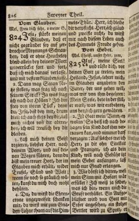 826-829, Vom Glauben; ... (824 - 827)