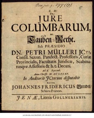 De Iure Columbarum