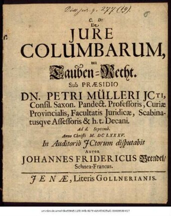 De Iure Columbarum