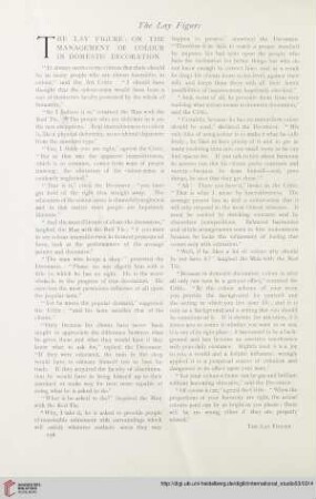 The Lay Figure: On the management of colour in domestic decoration