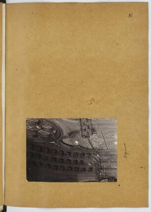 Kathedrale, Noyon: Detail (aus: Skizzen- und Fotoalbum 10)