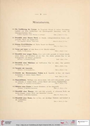 Miniaturen (Nr. 123 - 226)