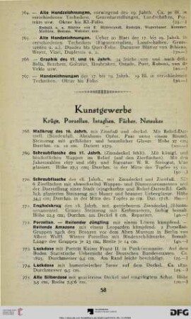 Kunstgewerbe (Nr. 768-796)