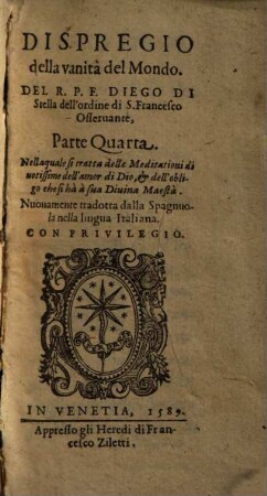 Dispregio della vanità del Mondo, 4