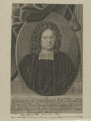 Bildnis des Gottlieb Wernsdorff