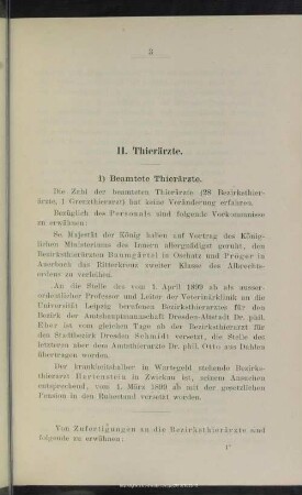 II. Thierärzte