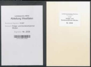 Wiedereinziehung und Erbverpachtung der Mepkerwiese bei Vlotho (Amt Vlotho)