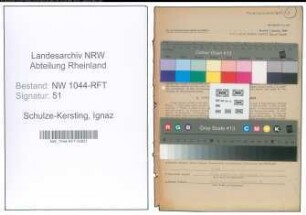 Entnazifizierung Ignaz Schulze-Kersting , geb. 10.05.1891 (Landwirt)