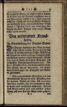 Von Verborgenen Kranckheiten, ...