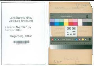 Entnazifizierung Arthur Regenberg , geb. 05.08.1898 (Polizeibeamter)