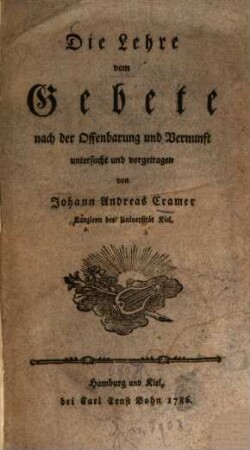 Die Lehre vom Gebete nach der Offenbarung und Vernunft