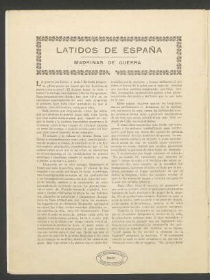 Latidos de España : Madrinas de guerra