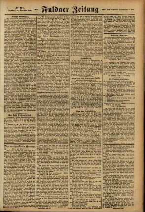 Zweite Ausgabe vom Samstag, den 23. November 1918.