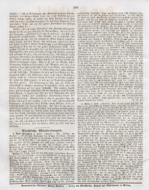 196 Kirchliche Mittheilungen