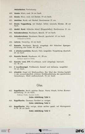 Glas (Nr. 463-477)