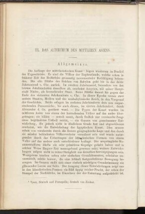 III. Das Alterthum des mittleren Asiens.
