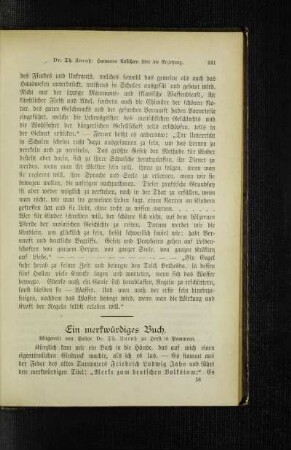 ¬Ein¬ merkwürdiges Buch