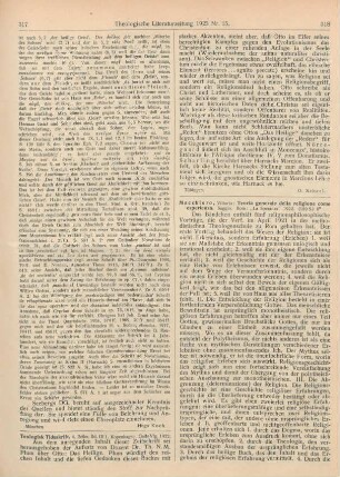 318-319 [Rezension] Macchioro, Vittorio, Teoria generale della religione come esperienza